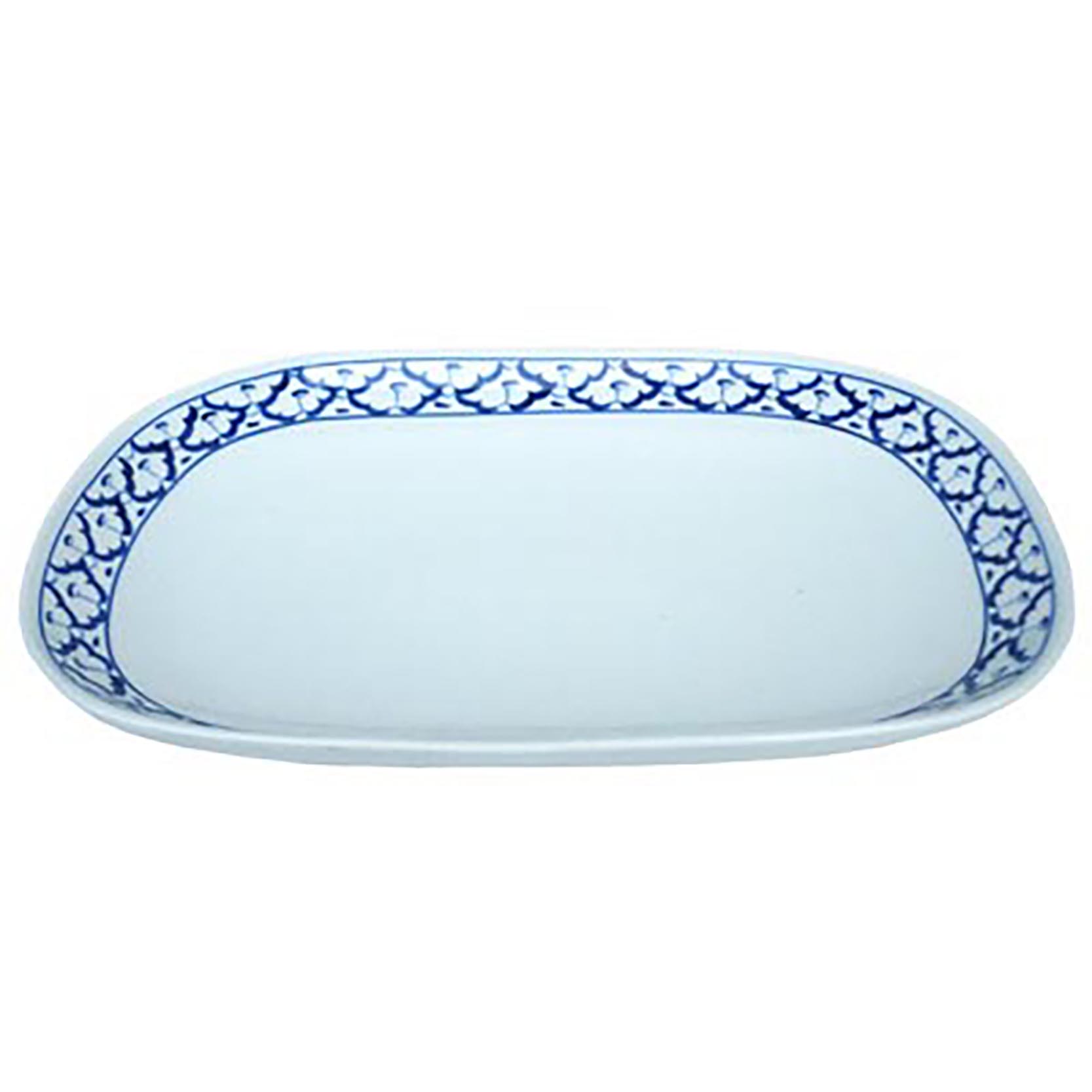 จานเซรามิคผืนผ้า / ใหญ่ (P055)