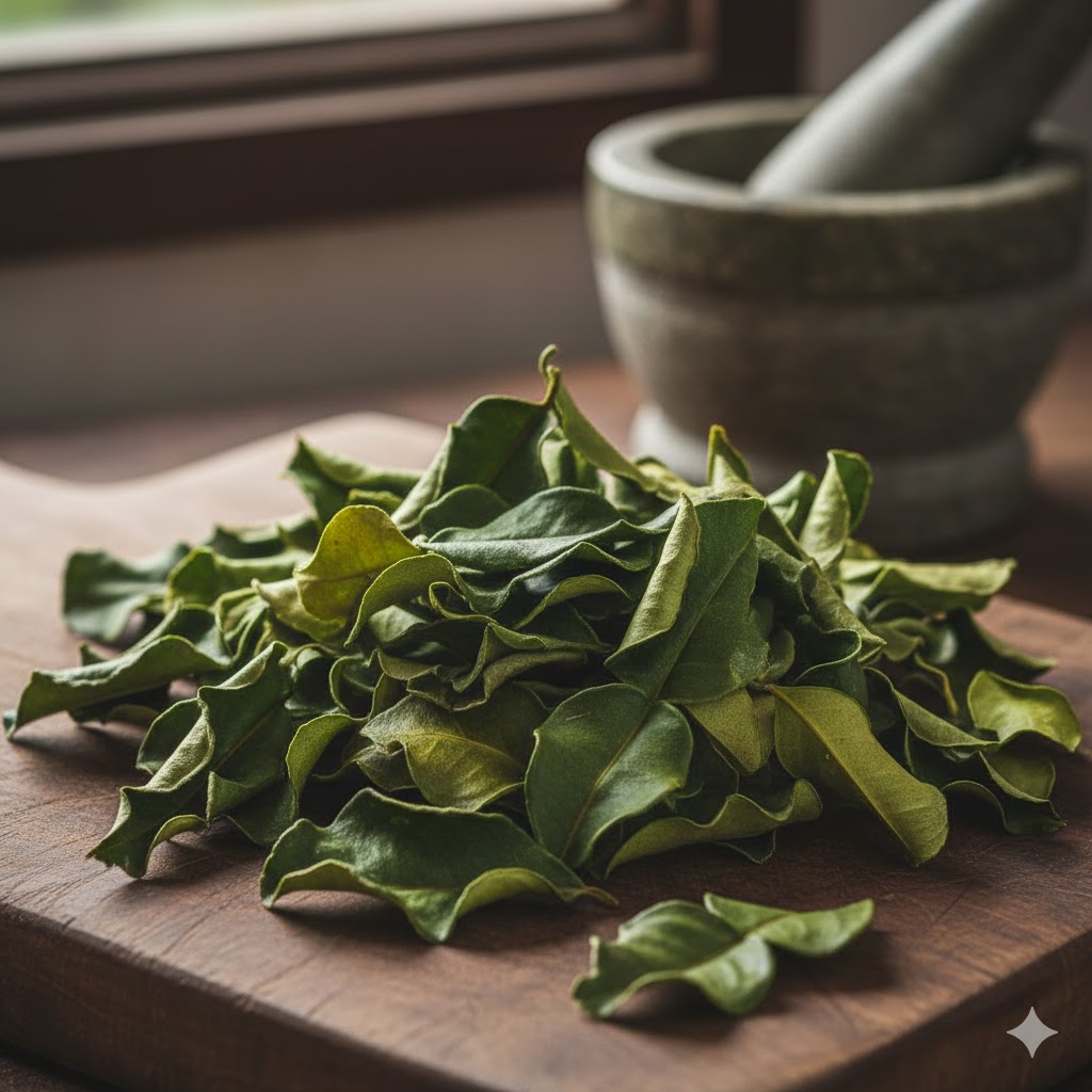 ใบมะกรูดอบแห้ง